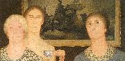 Grant Wood Daughters of the Revolution oil painting on canvas